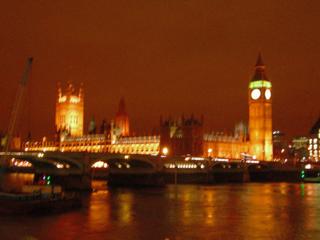 Westminster at night