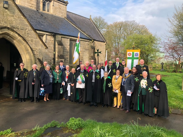 Members and guests at the church