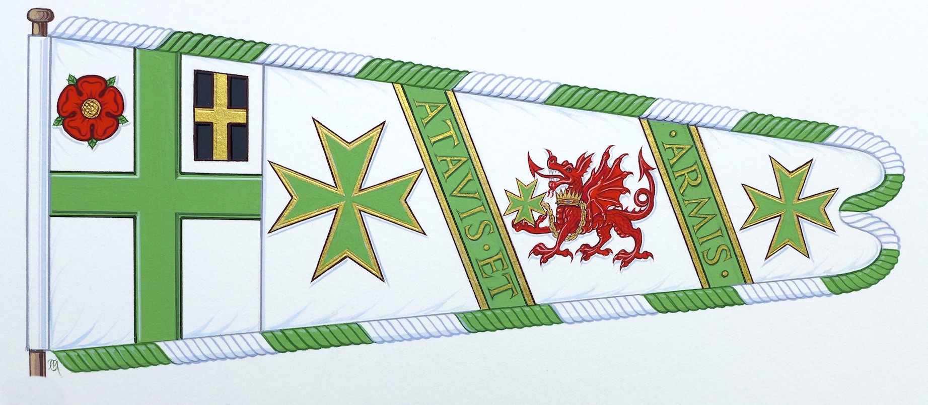 Wales heraldic standard